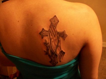 Praying Hands With Cross